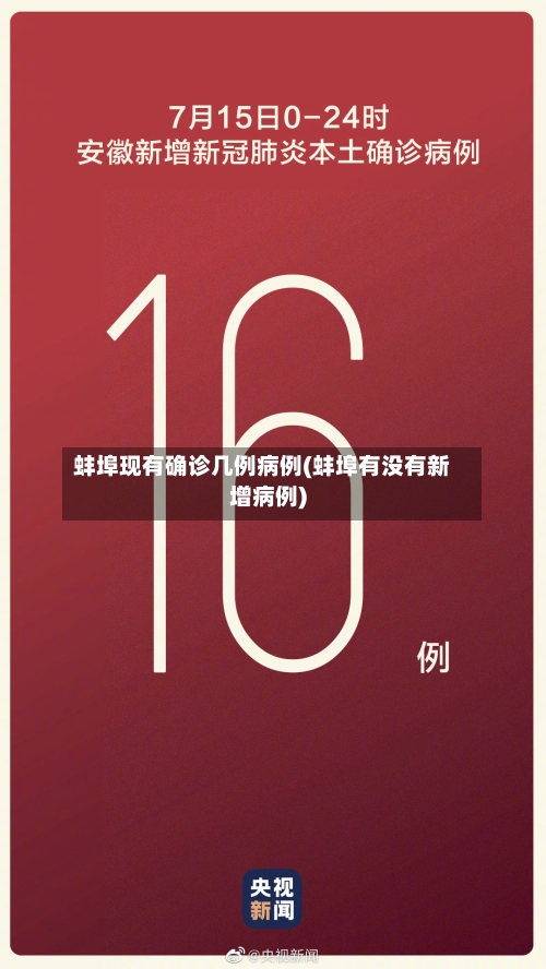 蚌埠现有确诊几例病例(蚌埠有没有新增病例)-第2张图片