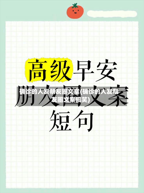 确诊的人发朋友圈文案(确诊的人发朋友圈文案搞笑)