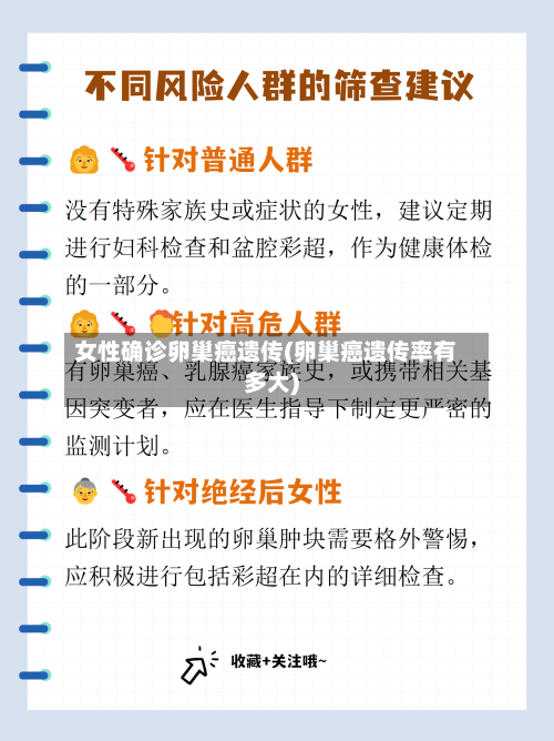 女性确诊卵巢癌遗传(卵巢癌遗传率有多大)