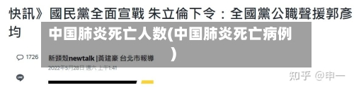 中国肺炎死亡人数(中国肺炎死亡病例)-第2张图片