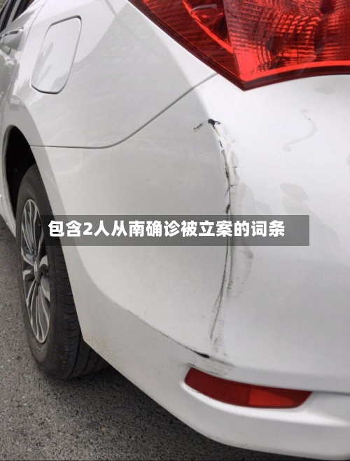 包含2人从南确诊被立案的词条