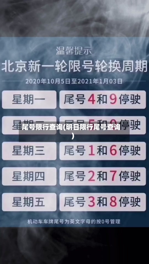 尾号限行查询(明日限行尾号查询)-第3张图片