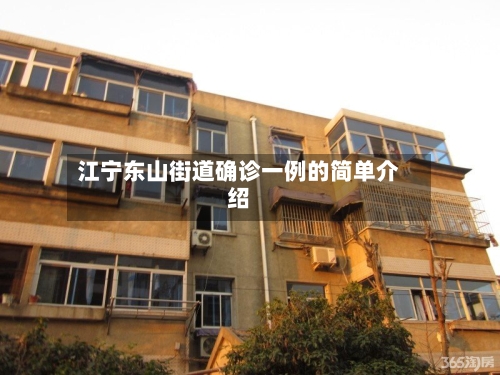 江宁东山街道确诊一例的简单介绍-第2张图片