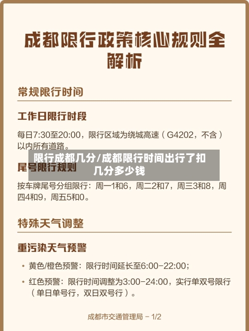 限行成都几分/成都限行时间出行了扣几分多少钱-第3张图片
