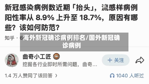 海外新冠确诊病例排名/国外新冠确诊病例-第2张图片