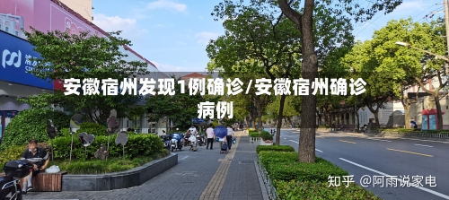 安徽宿州发现1例确诊/安徽宿州确诊病例-第2张图片