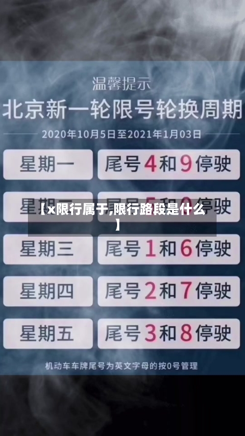 【x限行属于,限行路段是什么】-第2张图片