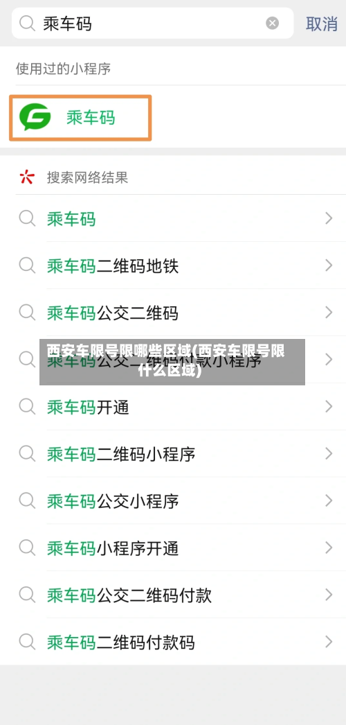 西安车限号限哪些区域(西安车限号限什么区域)-第3张图片