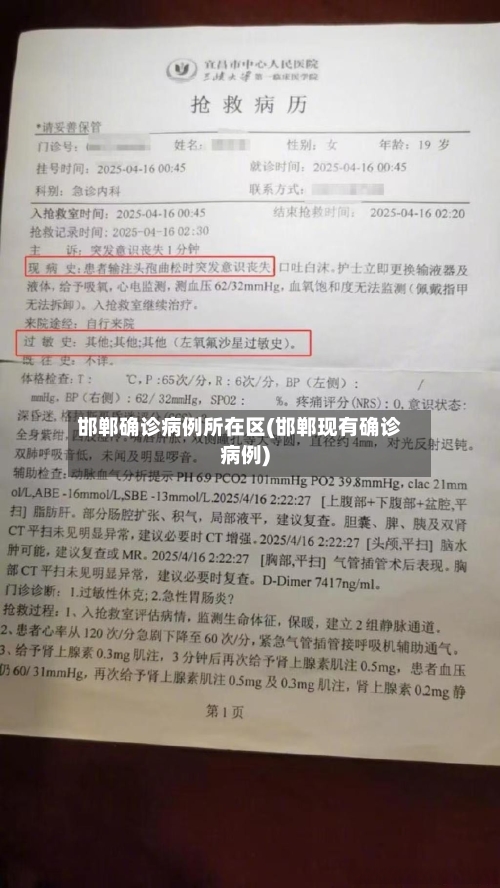 邯郸确诊病例所在区(邯郸现有确诊病例)