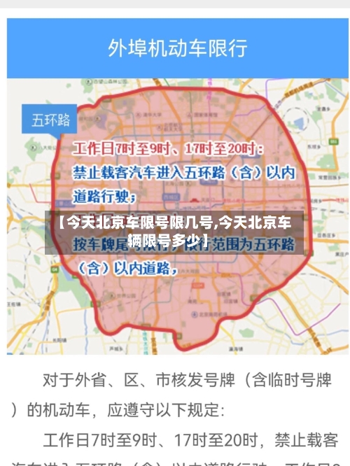 【今天北京车限号限几号,今天北京车辆限号多少】-第2张图片