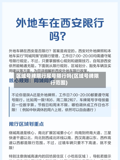 区域号牌限行尾号限行吗(区域号牌限行范围)-第2张图片