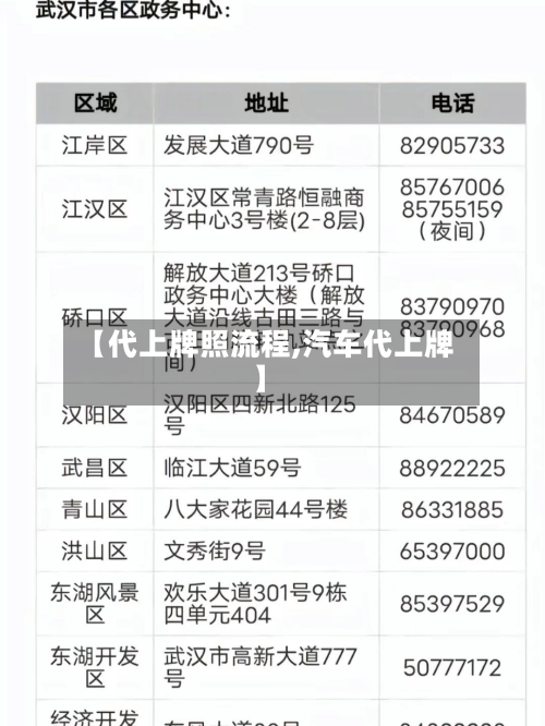 【代上牌照流程,汽车代上牌】-第2张图片