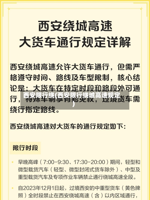 西安限行绕(西安限行绕城高速规定)-第2张图片