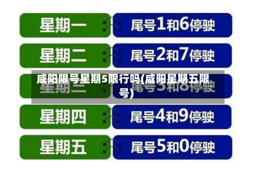 咸阳限号星期5限行吗(咸阳星期五限号)