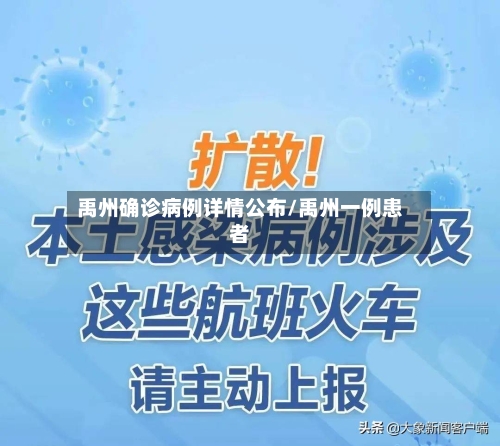 禹州确诊病例详情公布/禹州一例患者